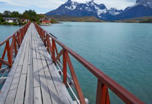 bridge and The Horns, Torres de Paine, Chile bridge and The Horns, Torres de Paine, Chile